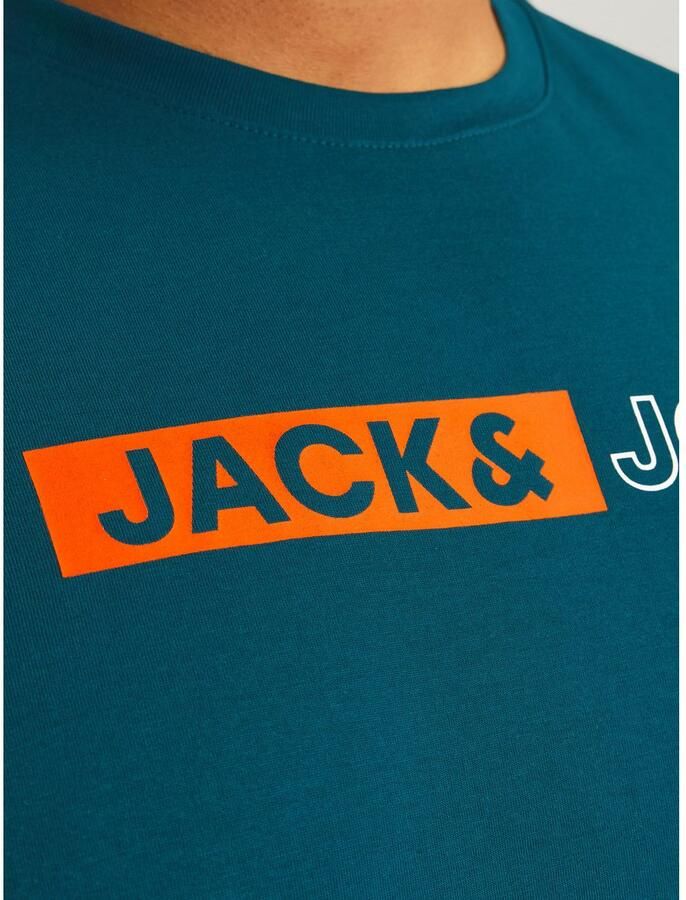 JACK & JONES PLUS SIZE slim fit T-shirt JJECORP Plus Size met printopdruk - Foto 2