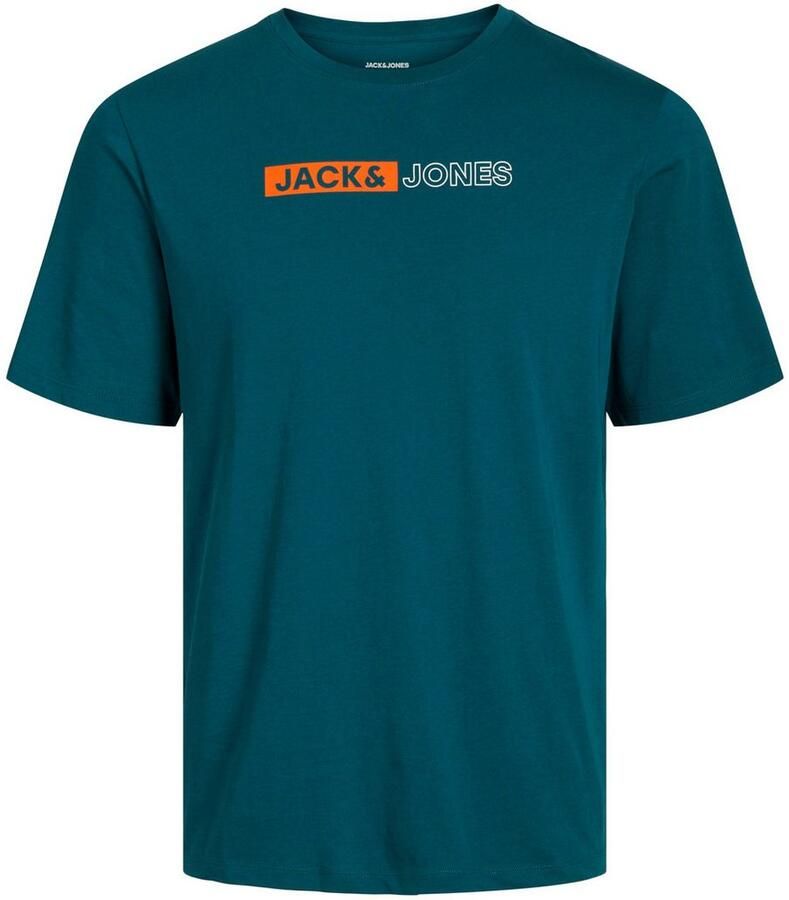 JACK & JONES PLUS SIZE slim fit T-shirt JJECORP Plus Size met printopdruk