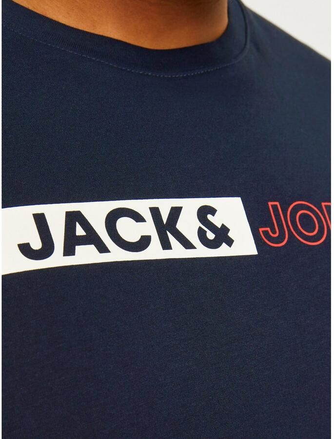 JACK & JONES PLUS SIZE slim fit T-shirt JJECORP Plus Size met printopdruk - Foto 2