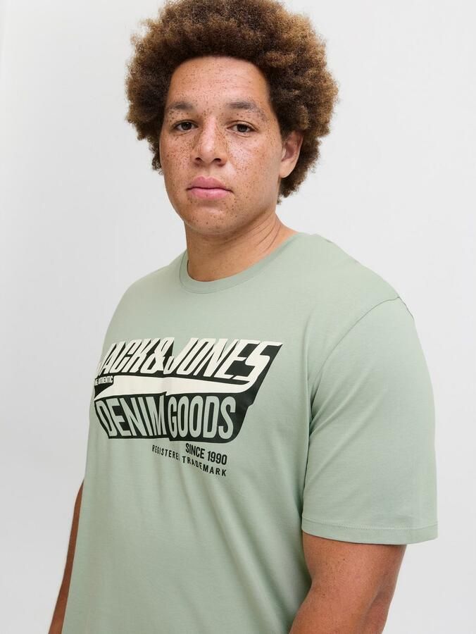 Jack & Jones PlusSize T-shirt JJELOGO TEE SS ONECK 2 COL AW25 NOOS PLS - Foto 6