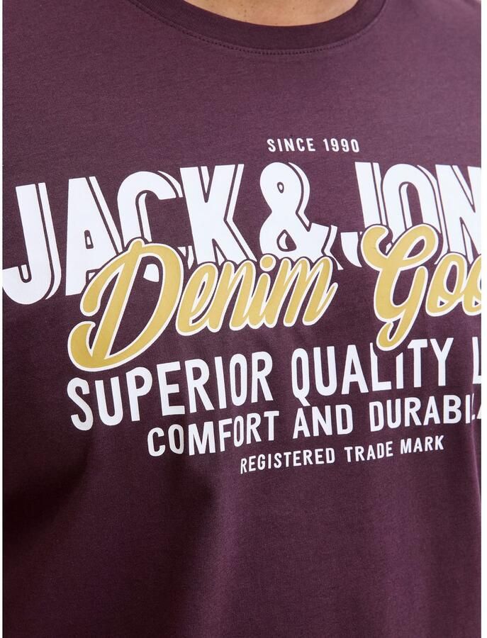 Jack & Jones PlusSize T-shirt JJELOGO TEE SS ONECK 2 COL AW25 NOOS PLS - Foto 3