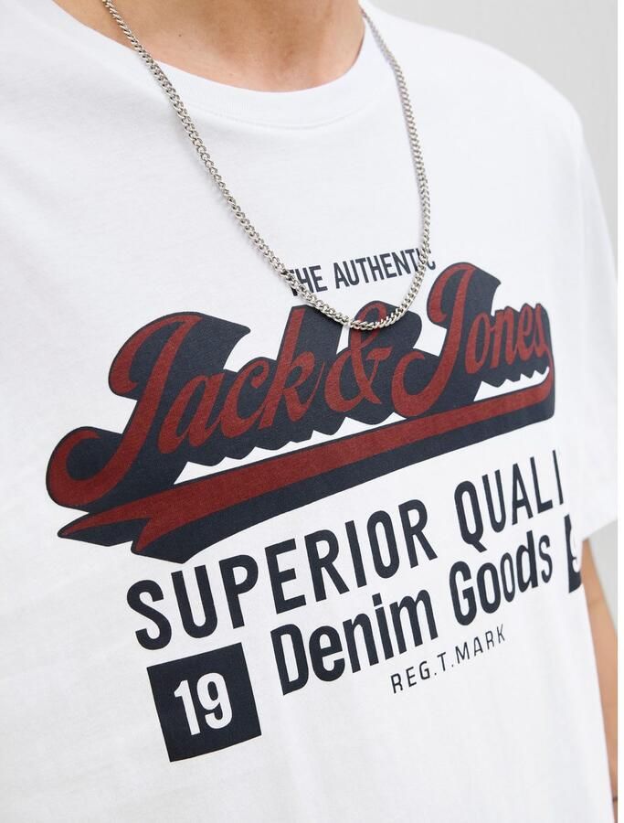 Jack & Jones PlusSize T-shirt JJELOGO TEE SS ONECK 2 COL AW25 NOOS PLS - Foto 4