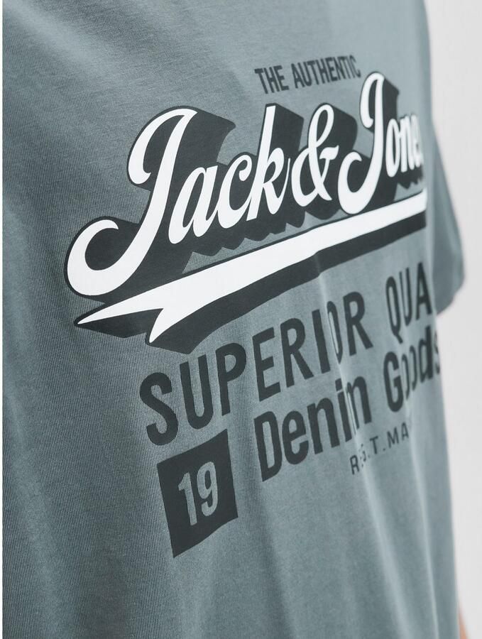 Jack & Jones PlusSize T-shirt JJELOGO TEE SS ONECK 2 COL AW25 NOOS PLS - Foto 3