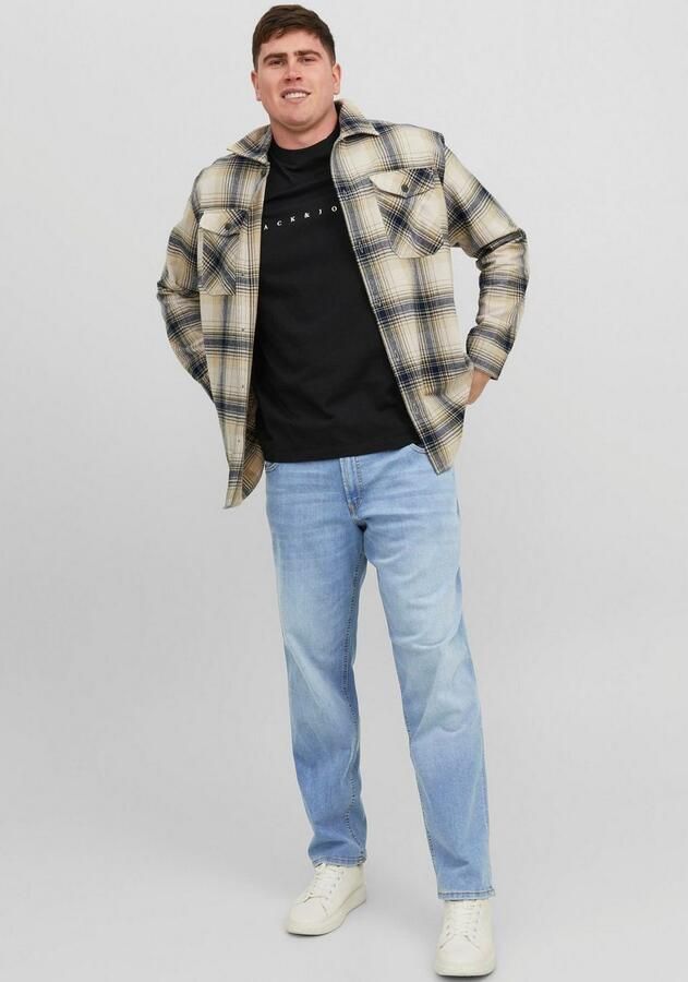 Jack & Jones PlusSize Tapered jeans JJIMIKE met slijtage effecten en functionele zakken - Foto 4