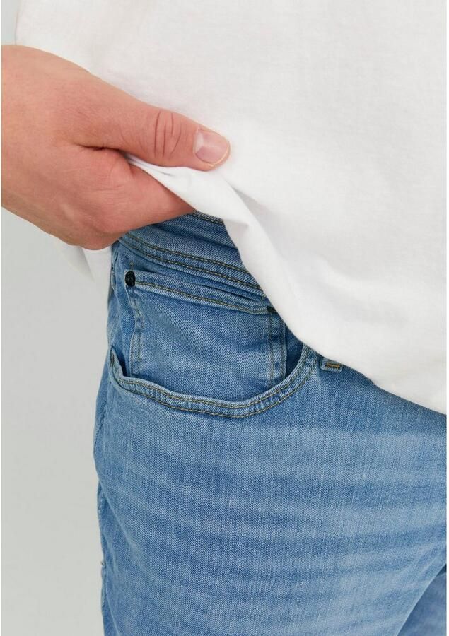 JACK & JONES PLUS SIZE tapered fit jeans JJIMIKE Plus Size 783 blue denim