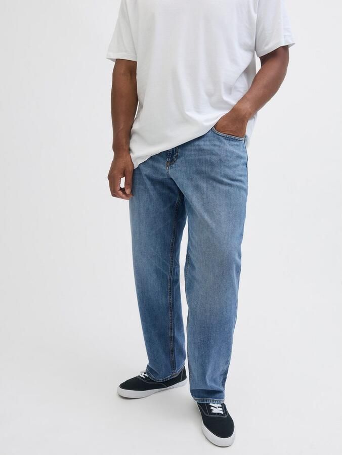 JACK & JONES PLUS SIZE JJIMIKE JJORIGINAL tapered jeans blue denim - Foto 3