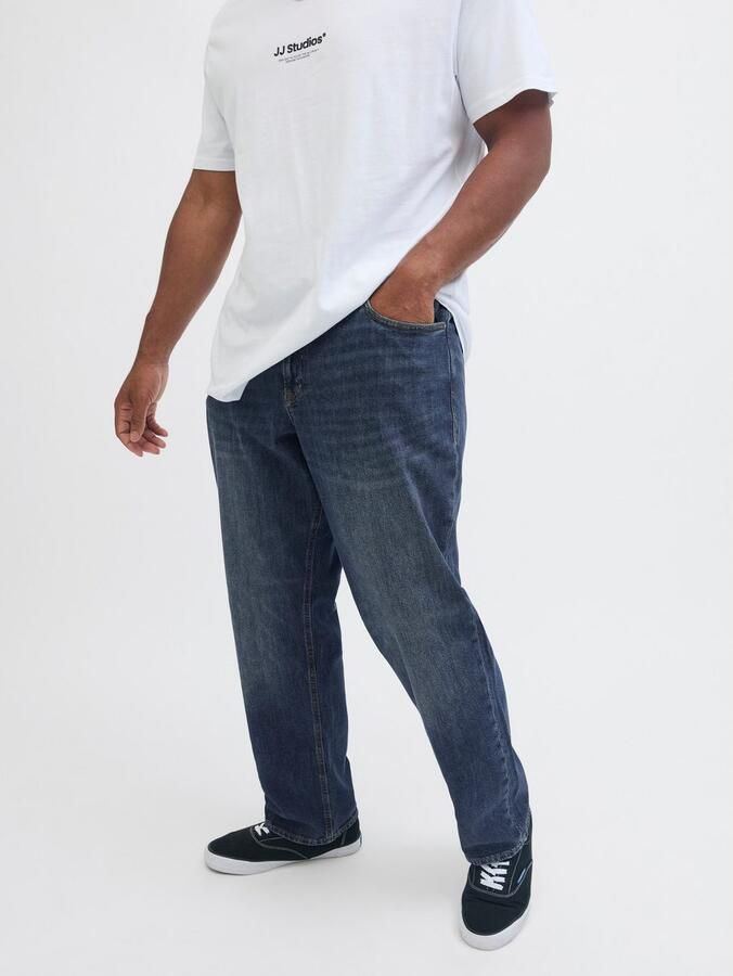JACK & JONES PLUS SIZE JJIMIKE JJORIGINAL tapered jeans blue denim - Foto 7