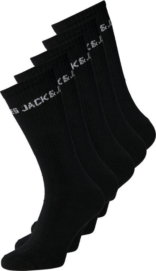 Jack & Jones PlusSize Tennissokken JACBASIC LOGO TENNIS SOCK 5 PAC PLS NOOS (set 5 paar) - Foto 2