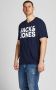 JACK & JONES PLUS SIZE T-shirt JJECORP Plus Size met logo navy blazer - Thumbnail 2