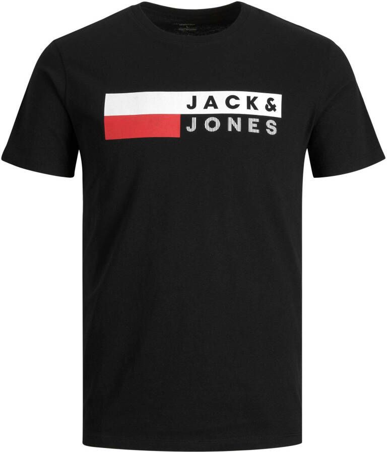 Jack & Jones PlusSize Shirt met ronde hals JJECORP LOGO TEE SS O-NECK NOOS PLS