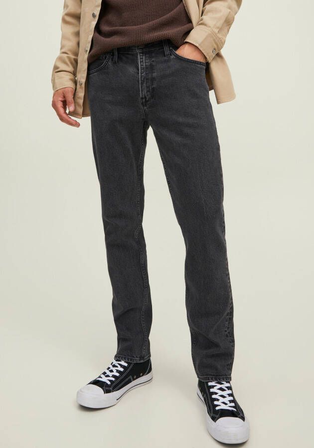 JACK & JONES JEANS INTELLIGENCE regular fit jeans JJICLARK JJORIGINAL zwart
