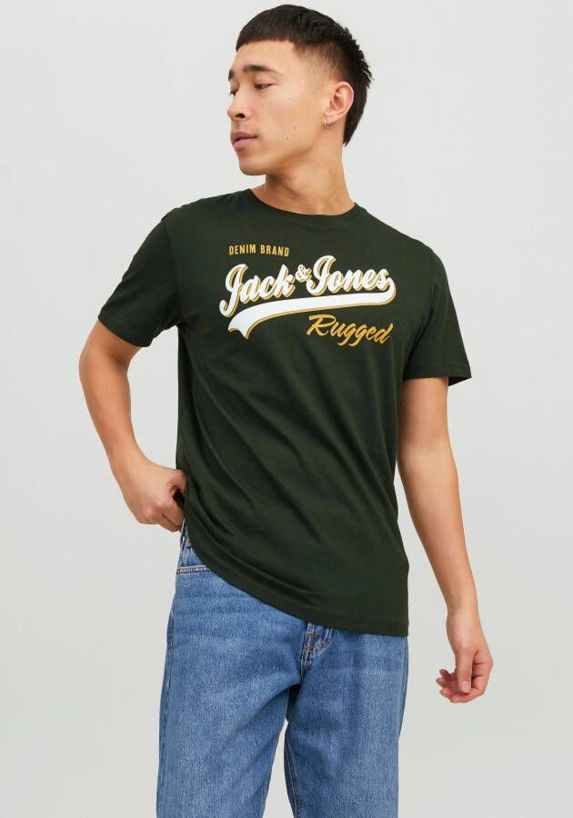 Jack & Jones Shirt met ronde hals JJELOGO TEE SS O-NECK 2 COL AW23 SN