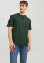 JACK & JONES ESSENTIALS regular fit T-shirt JJESTAR met printopdruk groen - Thumbnail 4