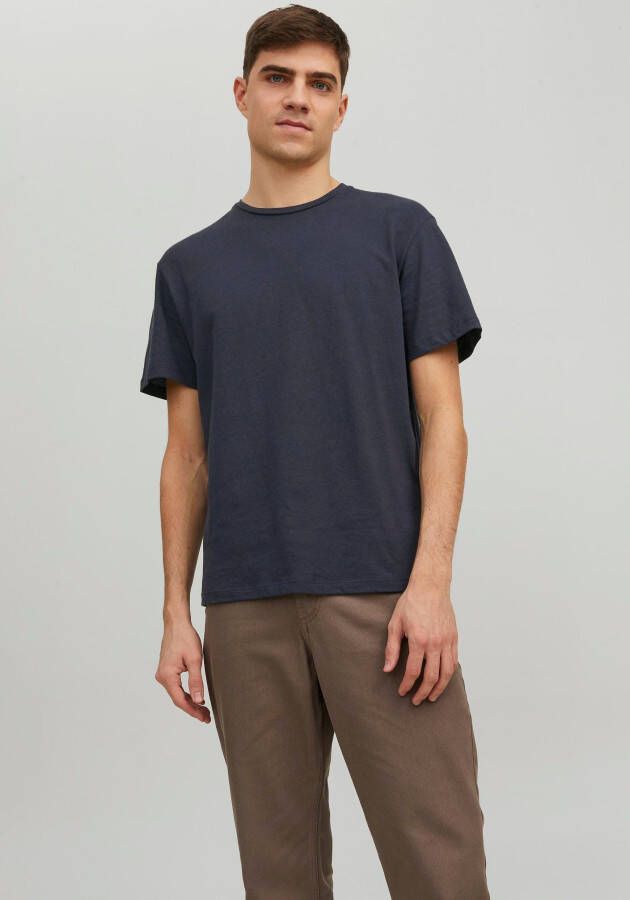 Jack & Jones Shirt met ronde hals JPRCC SOFT LINEN TEE SS CREW SOLID LN