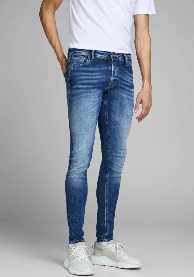 JACK & JONES JEANS INTELLIGENCE super skinny jeans JJITOM JJORIGINAL blue denimd