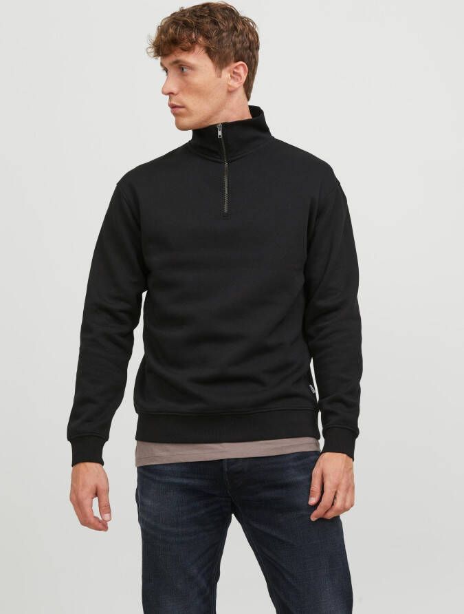 Jack & jones Sweater Jack & Jones Bradley sweatshirt met halve rits
