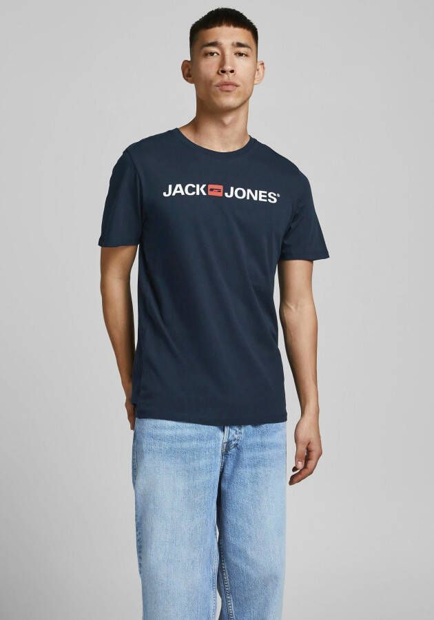 Jack & jones T-shirt met labelprint model 'CORP'