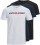 Jack & Jones T-shirt CORP LOGO TEE (3-delig Set van 3) - Thumbnail 2