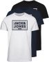 Jack & Jones T-shirt HARRISON TEE 3PK (3-delig Set van 3) - Thumbnail 1