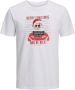 Jack & jones Bedrukt Katoenen T-Shirt Korte Mouwen Ronde Hals White Heren - Thumbnail 1