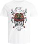 Jack & jones Jorclaus Tee SS Crew Neck Xmas 12221422 White Heren - Thumbnail 1
