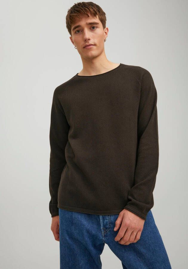 Jack & jones Gebreide pullover met labelpatch model 'HILL'
