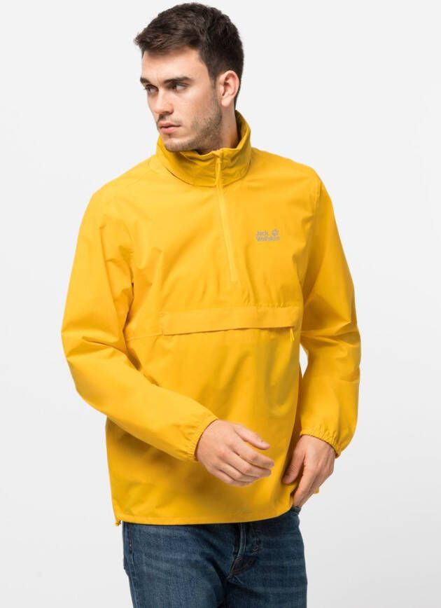 Jack Wolfskin Packs & GO Overhead Men Regenjack Heren XXL bruin burly yellow XT