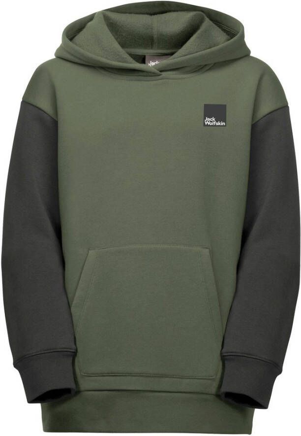 Jack Wolfskin Spirit Hoody Youth Sweatshirt Tieners 128 groen thyme green