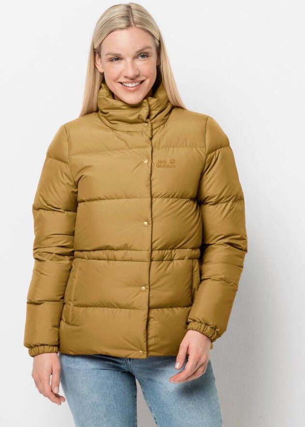 Jack Wolfskin Frozen Lake Jacket Women Donzen jack dames XL geel golden amber