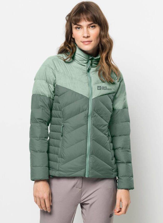 Jack Wolfskin Tundra Down Jacket Women Donsjack Dames XS groen hedge green