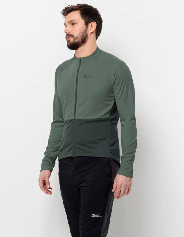Jack Wolfskin Morobbia FZ L S Men Functioneel fietsjack Heren XXL hedge green Hedge Green