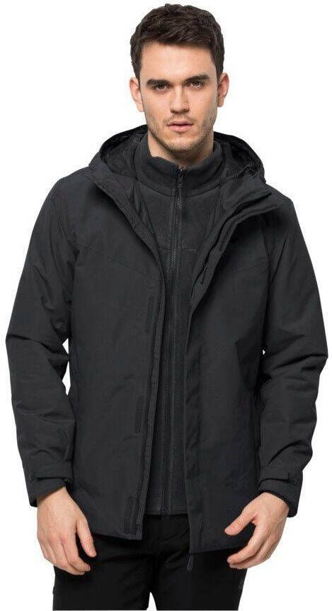 Jack Wolfskin Altenberg 3in1 Jacket Men 3in1 jack Heren XXL zwart black