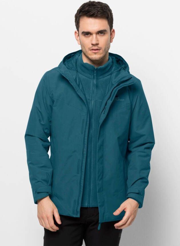 Jack Wolfskin Altenberg 3in1 Jacket Men 3in1 jack Heren S blue coral blue coral