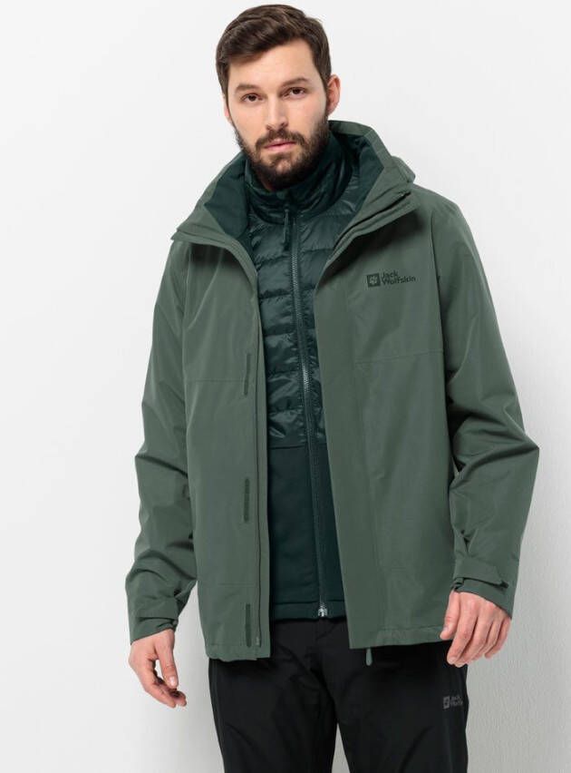 Jack Wolfskin Luntal 3in1 Jacket Men 3in1 jack Heren 3XL hedge green hedge green