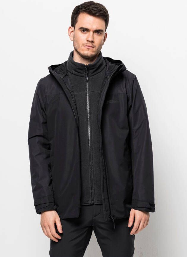 Jack Wolfskin Taubenberg 3in1 Jacket Men 3 in 1 Jacke Herren XL black - Foto 1