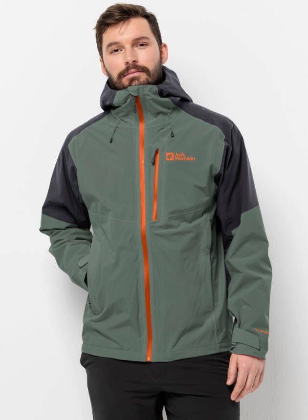 Jack Wolfskin Eagle Peak 2L Jacket Men Regenjack Heren XL hedge green Hedge Green