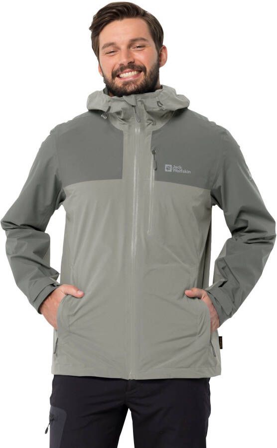 Jack Wolfskin GO Hike Jacket Men Regenjack Heren XXL misty green misty green