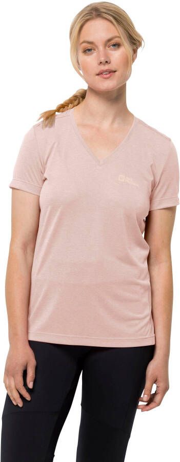 Jack Wolfskin Crosstrail T-Shirt Women Functioneel shirt Dames XL rose smoke rose smoke