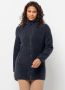 Jack Wolfskin High Curl Coat Women Fleece jas Dames XL blue night blue - Thumbnail 2