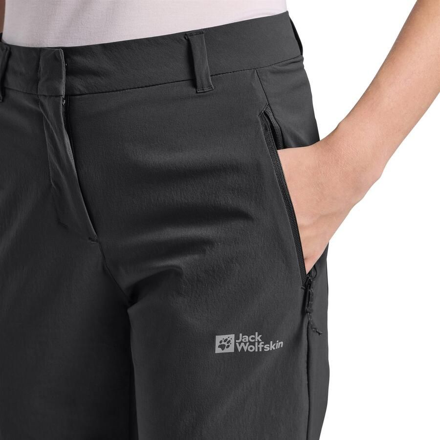 Jack Wolfskin Hikeout 3|4 Pants Women Trekking-broek met zonnebescherming Dames 34 black