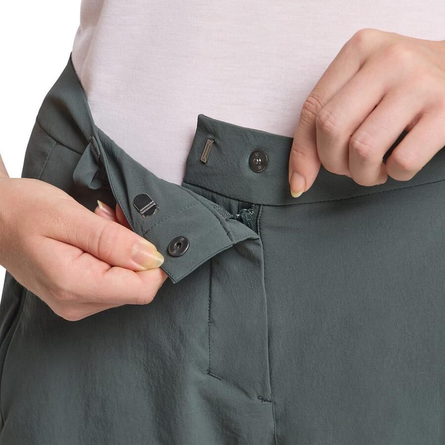 Jack Wolfskin Hikeout 3|4 Pants Women Trekking-broek met zonnebescherming Dames 36 slate green slate green - Foto 2