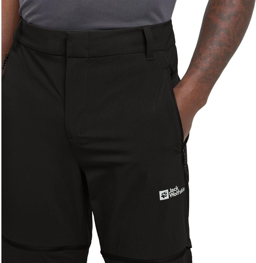 Jack Wolfskin Hikeout Zip Away Pants Men Zip-Off-broek met zonnebescherming Heren 48 black - Foto 2