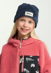 Jack Wolfskin Nepali Beanie Kids Fluffy muts kinderen One Size midnight sky midnight sky - Thumbnail 9