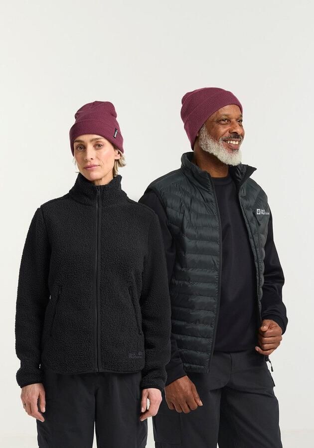 Jack Wolfskin Rib Beanie Tricotmuts One Size raisin - Foto 8