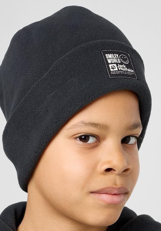 Jack Wolfskin Smileyworld Teen Beanie muts Kinderen One Size granite black granite black - Foto 5