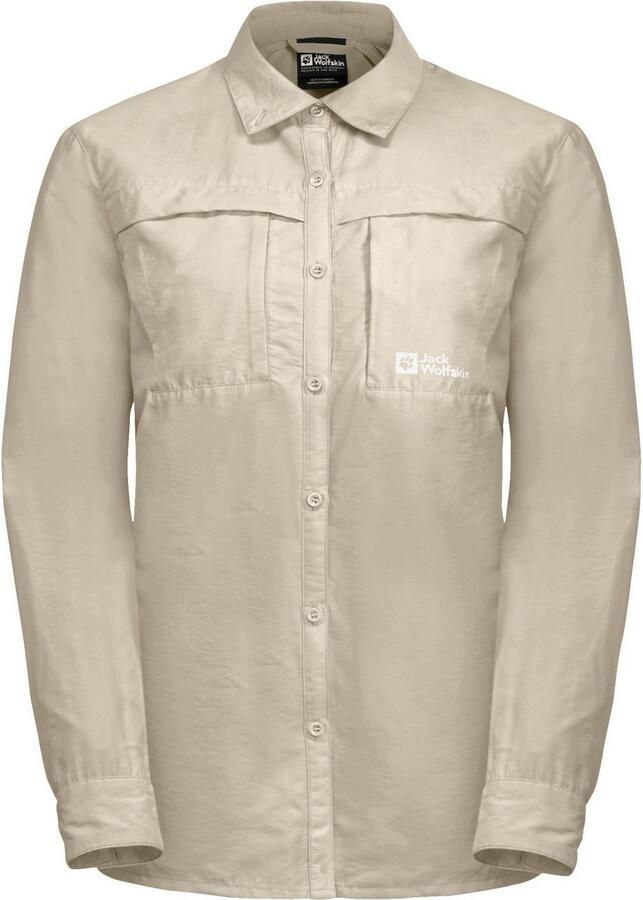 Jack Wolfskin Barrier LS Shirt Women Blouse met bescherming tegen muggen en zon Dames XXL stone - Foto 2