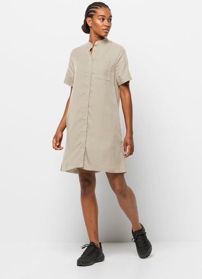 Jack Wolfskin Mojave Dress Zomerjurk Dames XXL white pepper white pepper - Foto 4