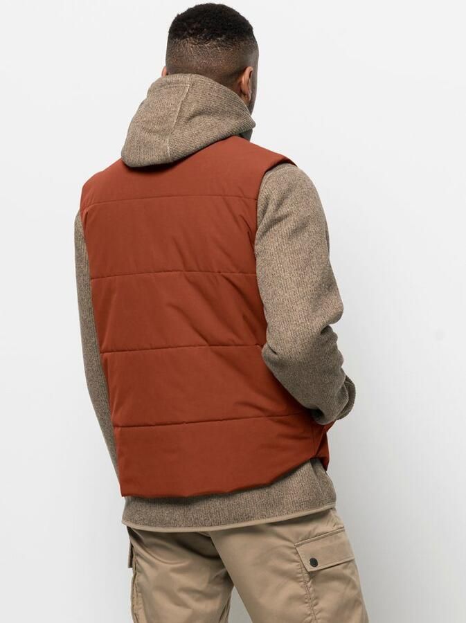 Jack Wolfskin White Frost Vest Men Outdoor-bodywarmer Heren XXXL carmine