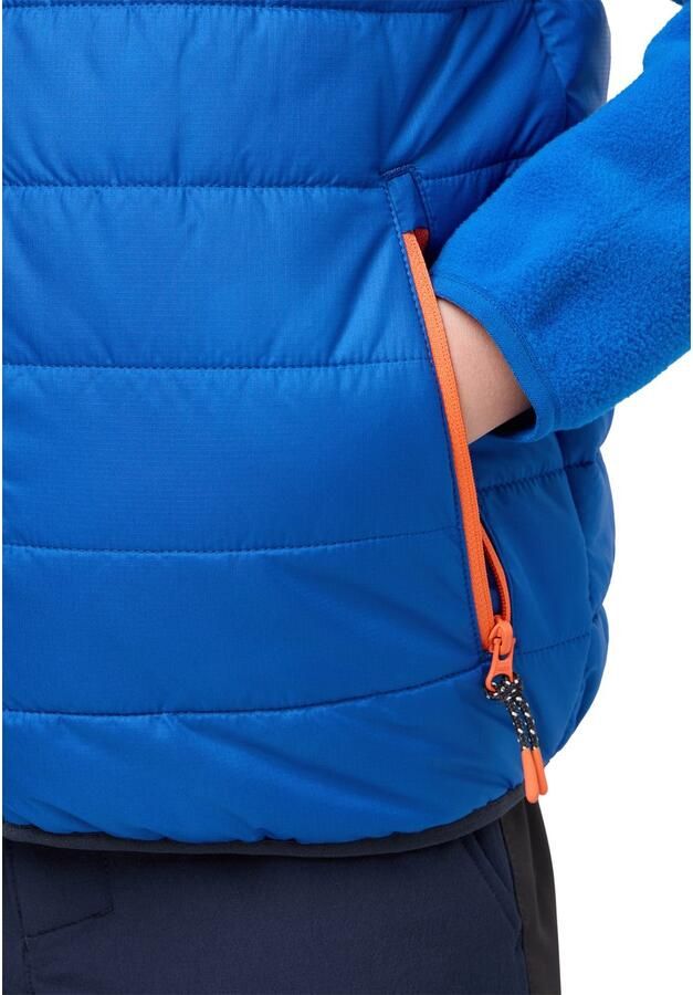 Jack Wolfskin Zenon Vest Kids Doorgestikte bodywarmer Kinderen 116 crisp cobalt crisp cobalt