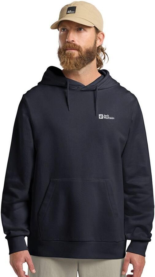 Jack Wolfskin Essential Hoodie Men Hoodie van biologisch katoen heren XXXL dark navy dark navy - Foto 6